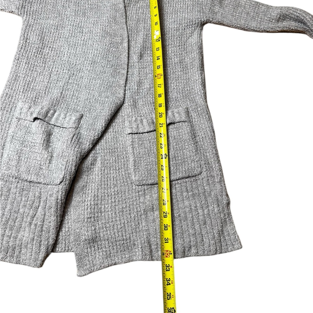 Barefoot Dreams CozyChic Lite Long Weekend Cardigan Waffle Knit Size XS - Picture 7 of 9
